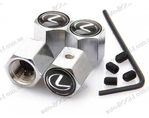 Колпачки на ниппель с логотипом Lexus LX 570 07- (Carmos)