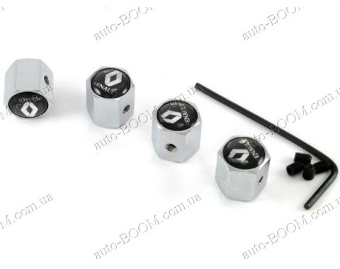 Колпачки на ниппель с логотипом Renault Clio 3 07-12 универсал (Carmos)