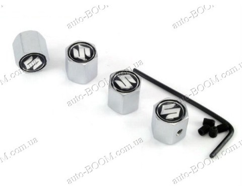 Колпачки на ниппель с логотипом Suzuki Ignis 03-08 (Carmos)