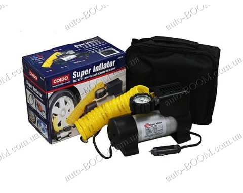 Компрессор автомобильный Coido 6218 (150psi / 12Amp) шланг