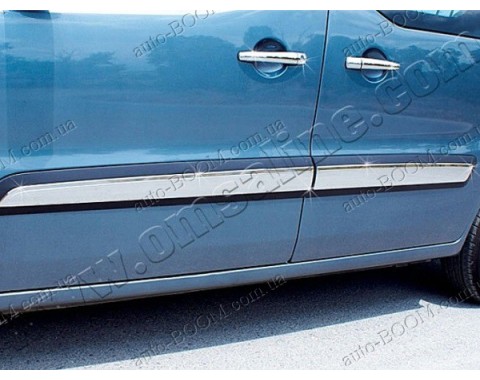 Молдинги дверей Citroen Berlingo 2 08- 4шт нерж (Omsaline)