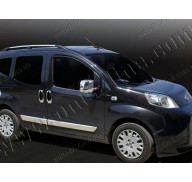 Молдинги дверей Citroen Nemo 07- 4шт нерж (Omsaline)