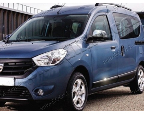 Молдинги дверей Renault Dokker 12- 4шт нерж (Omsaline)