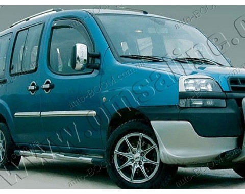 Молдинги дверей Fiat Doblo 00-04 4шт нерж (Omsaline)