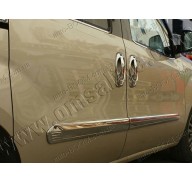 Молдинги дверей Fiat Doblo 2 10- 4шт нерж (Omsaline)