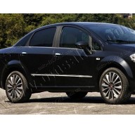 Молдинги дверей Fiat Linea 07- 4шт нерж (Omsaline)