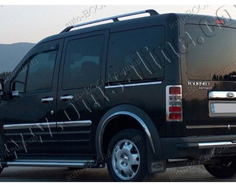 Молдинги дверей Ford Tourneo Connect 02- 4шт нерж (Omsaline)