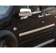 Молдинги дверей Ford Transit Connect 10-13 4шт нерж (Omsaline)