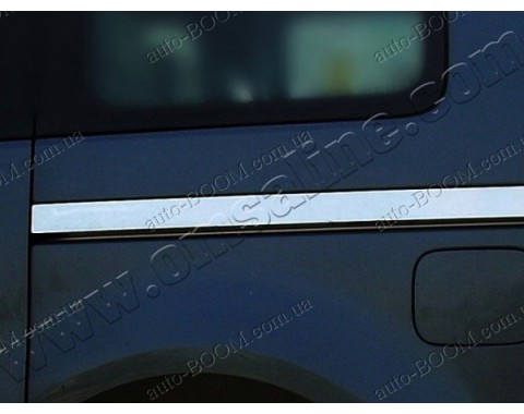 Молдинги под сдвижную дверь Mercedes Citan 12- 2шт нерж (Omsaline)