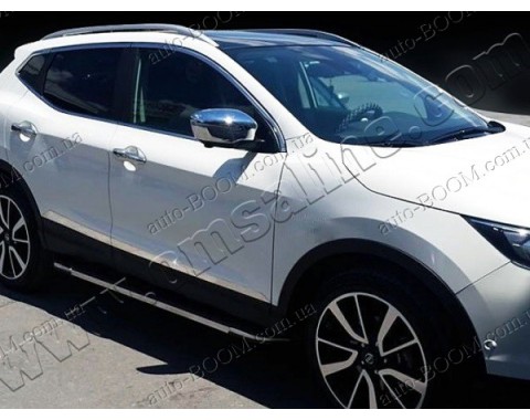 Молдинги дверей Nissan Qashqai 2 14- 4шт нерж (Omsaline)