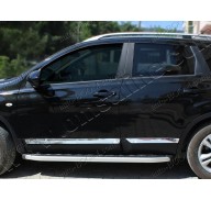 Молдинги дверей Nissan Qashqai +2 08-14 4шт нерж (Omsaline)