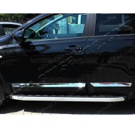 Молдинги дверей Nissan Qashqai FL 08-14 4шт нерж (Omsaline)