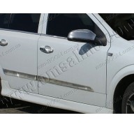 Молдинги дверей Opel Astra H 09-13 хетчбек,4шт нерж (Omsaline)