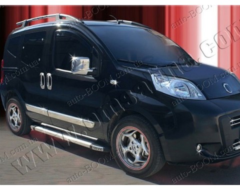 Молдинги дверей Peugeot Partner 08- 4шт нерж (Omsaline)