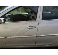 Молдинги дверей Renault Clio 3 05-12 хечбек 5дверей, 6шт нерж (Omsaline)