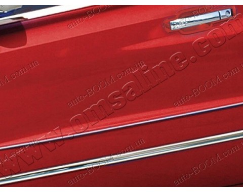 Молдинги дверей SsangYong Kyron 05- 4шт нерж (Omsaline)