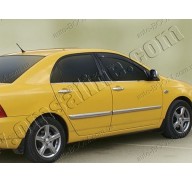 Молдинги дверей Toyota Corolla 9 01-06 4шт нерж (Omsaline)