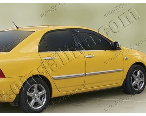 Молдинги дверей Toyota Corolla 9 01-06 4шт нерж (Omsaline)