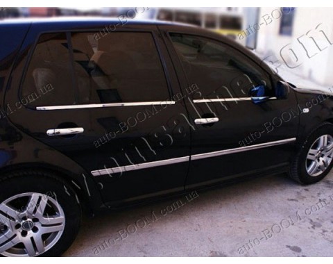 Молдинги дверей VW Golf 4 97-03 4шт нерж (Omsaline)