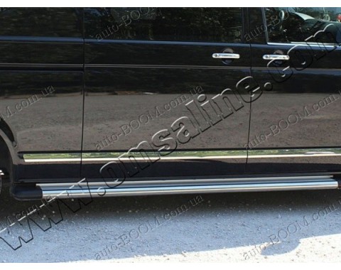 Молдинги дверей VW T5 03- короткая база, 5шт нерж (Omsaline)