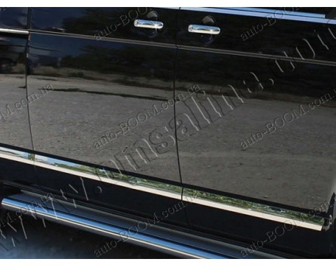 Молдинги дверей VW T5 Caravelle 10- короткая база, 5шт нерж (Omsaline)