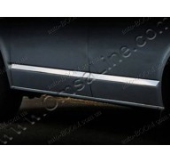 Молдинги дверей VW T5 Multivan 03- длинная база, 7шт нерж (Omsaline)