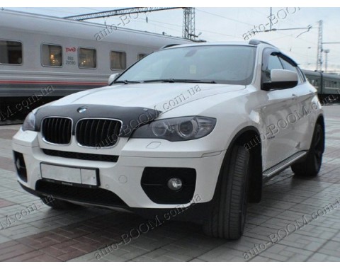 Мухобойка короткая на BMW X5 E70 06-13 темная (Sim)