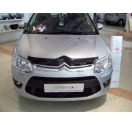 Дефлектор капота на Citroen C4 08-10 (Sim)