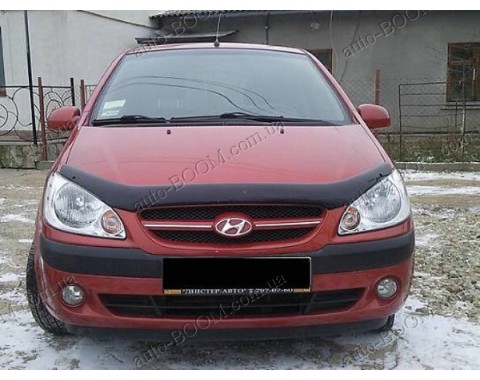 Дефлектор капота на Hyundai Getz 05-11 (Sim)
