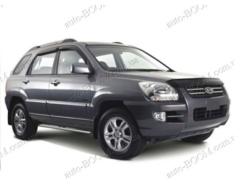 Дефлектор капота на Kia Sportage 04-10 (Sim)