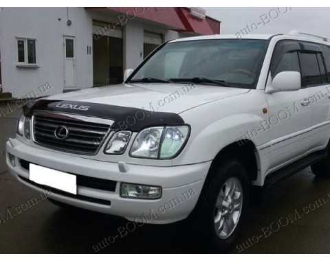 Дефлектор капота на Lexus LX 470 98-07 logo (Sim)