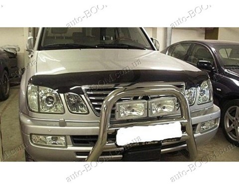 Дефлектор капота на Lexus LX 470 98-07 темные (Sim)