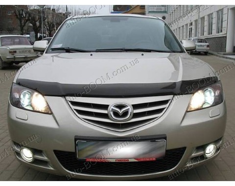 Дефлектор капота на Mazda 3 06-09 (Sim)