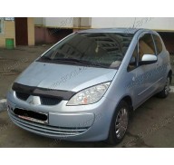 Дефлектор капота на Mitsubishi Colt 6 03-08 (Sim)