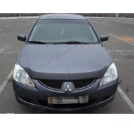 Дефлектор капота на Mitsubishi Lancer 9 03-07 (Sim)