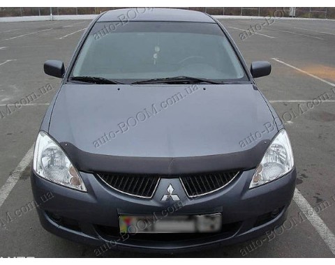 Дефлектор капота на Mitsubishi Lancer 9 03-07 (Sim)
