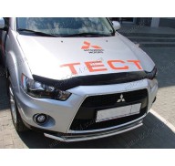 Дефлектор капота на Mitsubishi Outlander 2 XL 10-12 длинная (Sim)