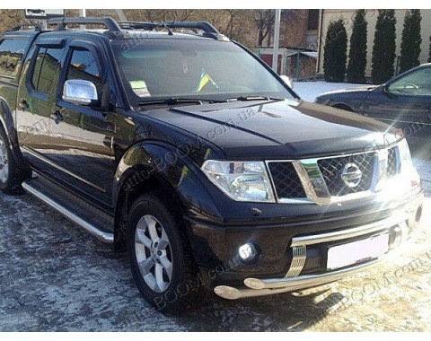 Дефлектор капота на Nissan Navara 3 10-14 темная (Sim)