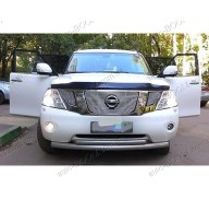 Дефлектор капота на Nissan Patrol 10- (Sim)