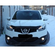 Дефлектор капота на Nissan Qashqai +2 10-14 (Sim)