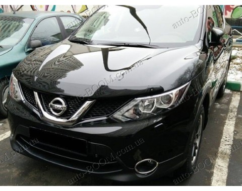 Дефлектор капота на Nissan Qashqai 14- (Sim)