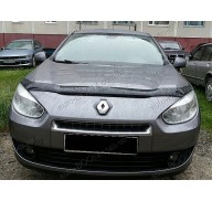 Дефлектор капота на Renault Fluence 09- темная (Sim)