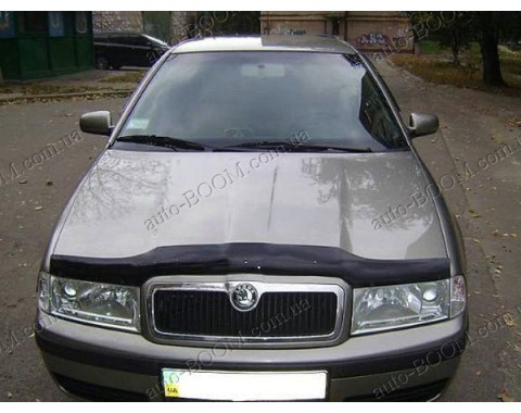 Дефлектор капота на Skoda Octavia A4 96-10 (Sim)