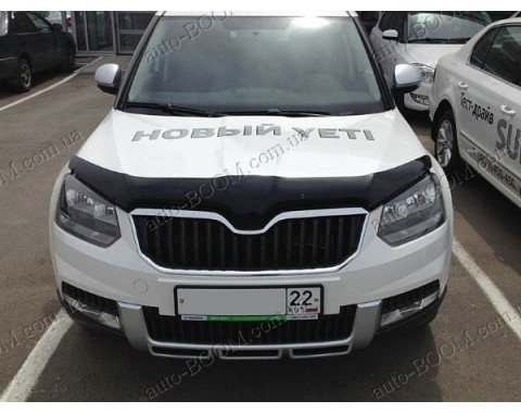 Дефлектор капота на Skoda Yeti 13- (Sim)