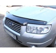 Дефлектор капота на Subaru Forester 2 05-07 (Sim)