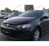 Дефлектор капота на VW Polo 5 09-14 (Sim)