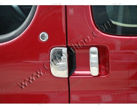 Накладки на ручки (нержавейка)  Peugeot Partner 97-08
