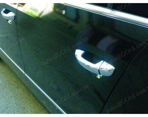 Накладки на ручки (нержавейка)  Skoda Fabia 2 07-15