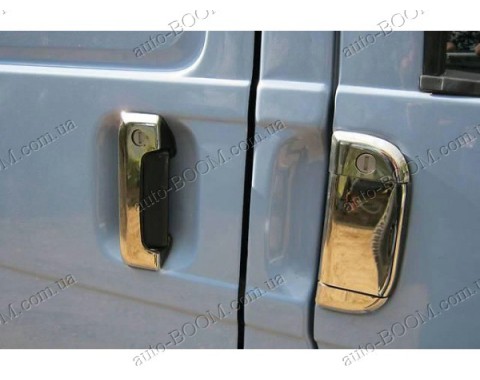 Накладки на ручки (нержавейка)  VW T4 90-03 3шт