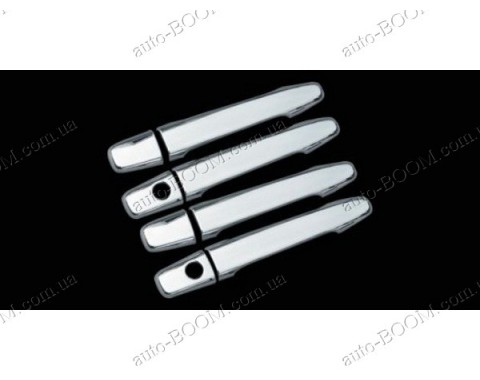 Накладки на ручки (пластик) Mitsubishi Lancer X 10 07-